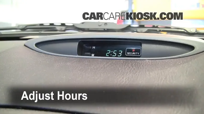 2002 Nissan Maxima GLE 3.5L V6 Reloj